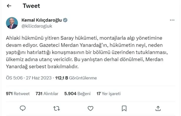 1687878928096.jpeg Kemal Kılıçdaroğlu'nun 'montaj' yalanı çöktü! Bebek katiline övgüler yağdıran Merdan Yanardağ itiraf etti-4