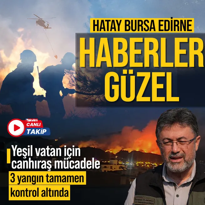 Peş peşe orman yangınları... Bakan Yumaklı Hataydan güzel haberi duyurdu: Yangın tamamen kontrol altına alındı