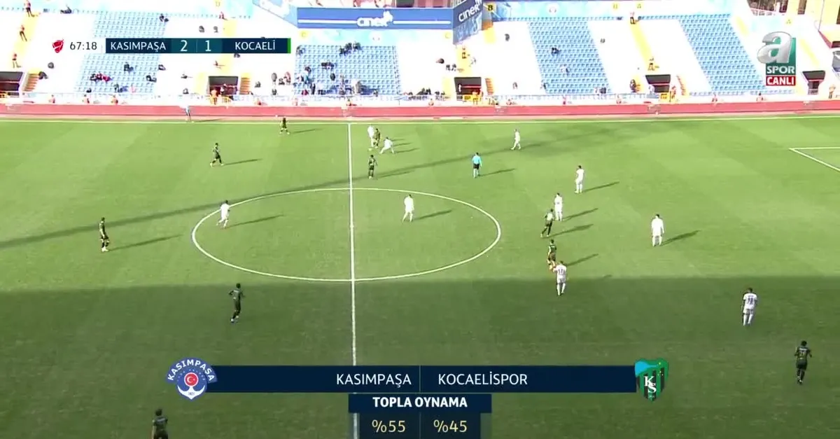 Kasımpaşa 2-2 Kocaelispor GOL: Micahel Pereira | Ziraat Türkiye Kupası 5. Tur maçı A SPOR İZLE