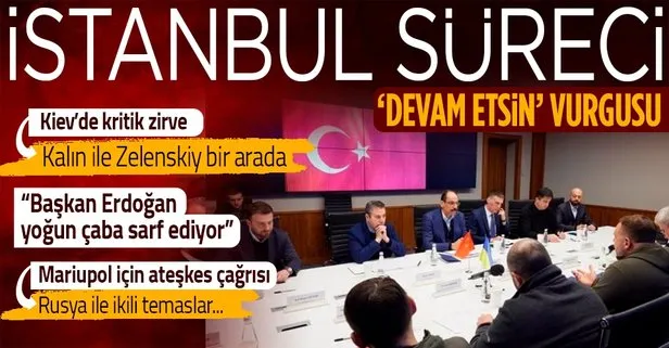 Cumhurbaşkanlığı Sözcüsü İbrahim Kalın, Kiev’de Zelenskiy’le görüştü: ’İstanbul süreci devam etsin’ vurgusu