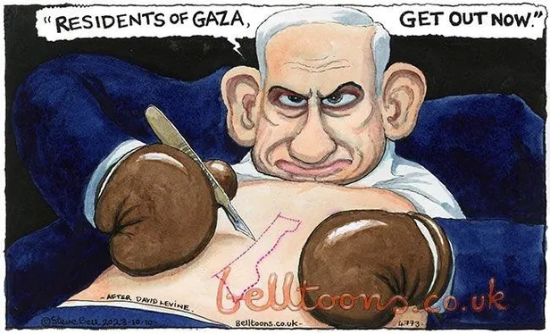 İsrail’in yancısı Batı medyası! İngiliz gazetesi the Guardian Netanyahu’yu eleştiren 40 yıllık karikatüristini kovdu-3
