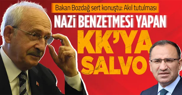Bakan Bozdağ'dan Kılıçdaroğlu'nun 'Nazi Mahkemesi' benzetmesine sert tepki: Akıl tutulması