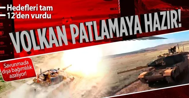 VOLKAN-M Atış Kontrol Sistemi tankla test edildi