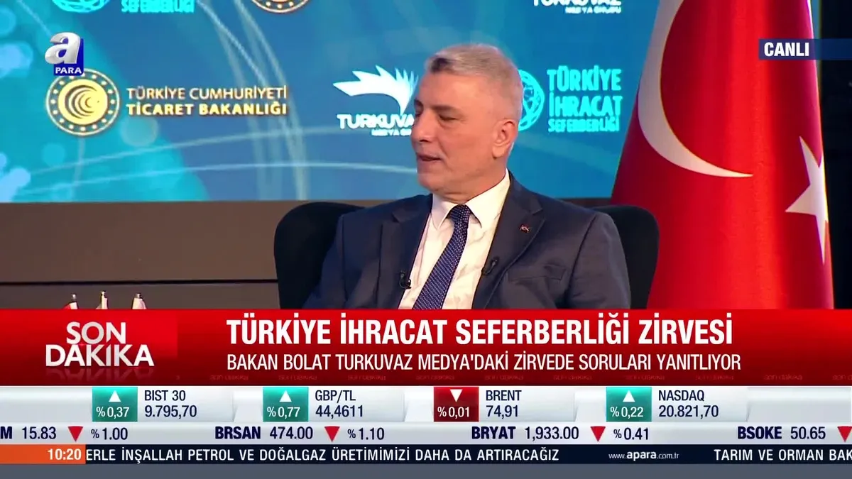 Ticaret Bakanı Ömer Bolat: 'Ateşkes olana kadar İsrail ile ticaret yok!''