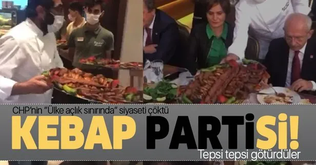‘Ülke açlık sınırında’ siyaseti kebapçıda son buldu!