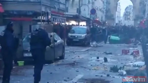 Terör örgütü PKK yanlıları Paris'i savaş alanına çevirdi! Türkiye'deki siyasi ayak HDP iftiraya başladı - 14