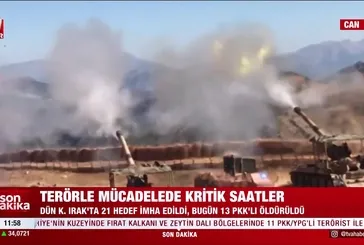 13 PKK'lı etkisiz hale getirildi!