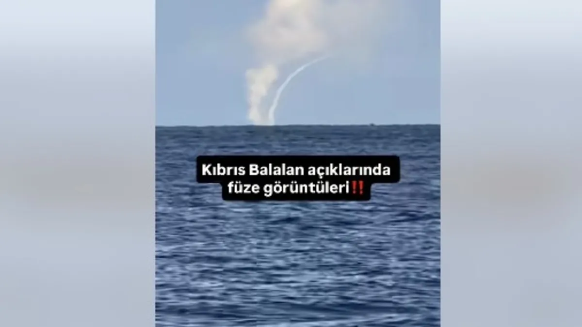 KKTC'de füze paniği dezenformasyon çıktı: Atışlar uluslararası sularda