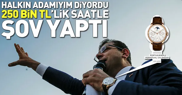 Ekrem İmamoğlu'nun kolundaki 250 bin TL'lik saat tepki çekti