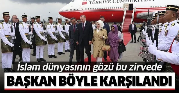 Başkan Erdoğan, Kuala Lumpur Zirvesi’ne katılmak üzere Malezya’ya geldi