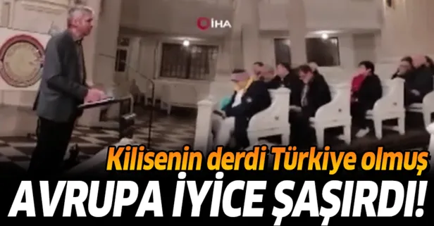 Almanya'daki kilisede YPG/PKK'ya destek ayini!