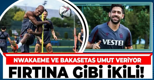 Trabzonspor’da Nwakaeme ile Bakasetas ikilisi gole direkt katkı verdiler