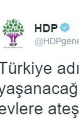 HDP'den Türkiye'ye tehdit