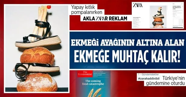 Ünlü giyim markası Zara’dan skandal: Ekmeği ayaklar altına aldılar... Sosyal medya yıkıldı! Yıldız Tilbe’den büyük tepki
