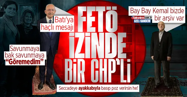 7'li koalisyonun adayı CHP'li Kemal Kılıçdaroğlu'ndan FETÖ elebaşı Gülen ile aynı poz: Seccadeye ayakkabılarıyla ters bastı!