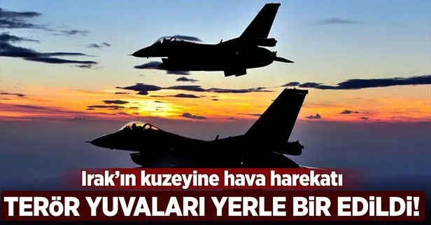Irak'ın kuzeyine hava harekatı