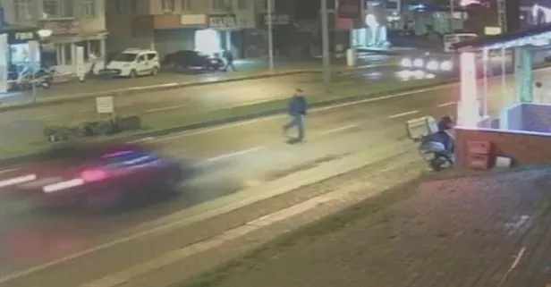 Zonguldak’ta feci kaza! O anlar kamerada