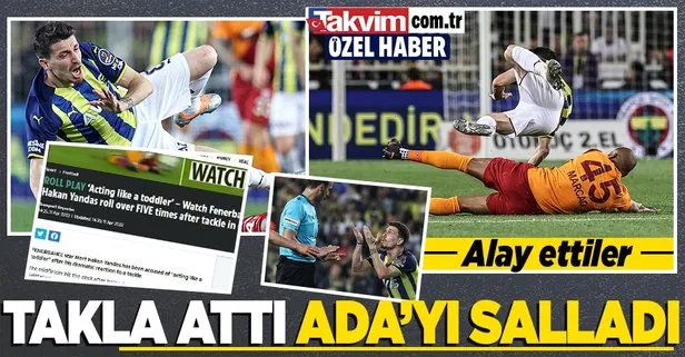Özel haber... Fenerbahçe - Galatasaray maçında Mert Hakan Yandaş’ın taklaları İngiliz basınında gündem oldu