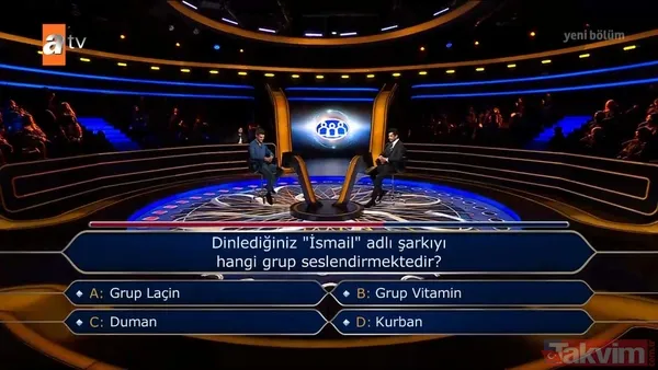 Kim Milyoner Olmak İster'e damga vuran Türkçe sorusu: Hangisi TDK sözlüklerinde tanımı olan bir ifade değildir? - 19