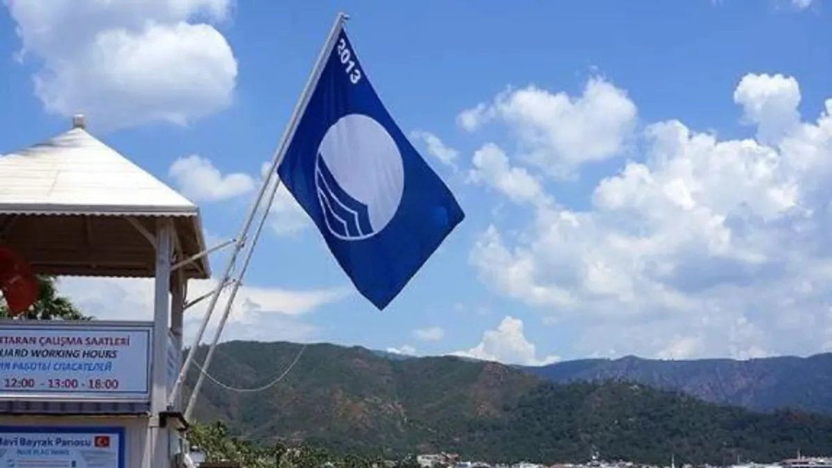 Mavi bayraklı plajda dünyada üçüncüyüz