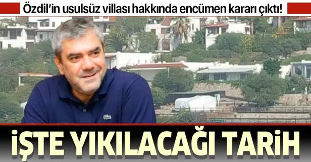 Sözcü Gazetesi Yazarı Yılmaz Özdil’in Bodrum’daki usulsüz villası hakkında encümen kararı çıktı