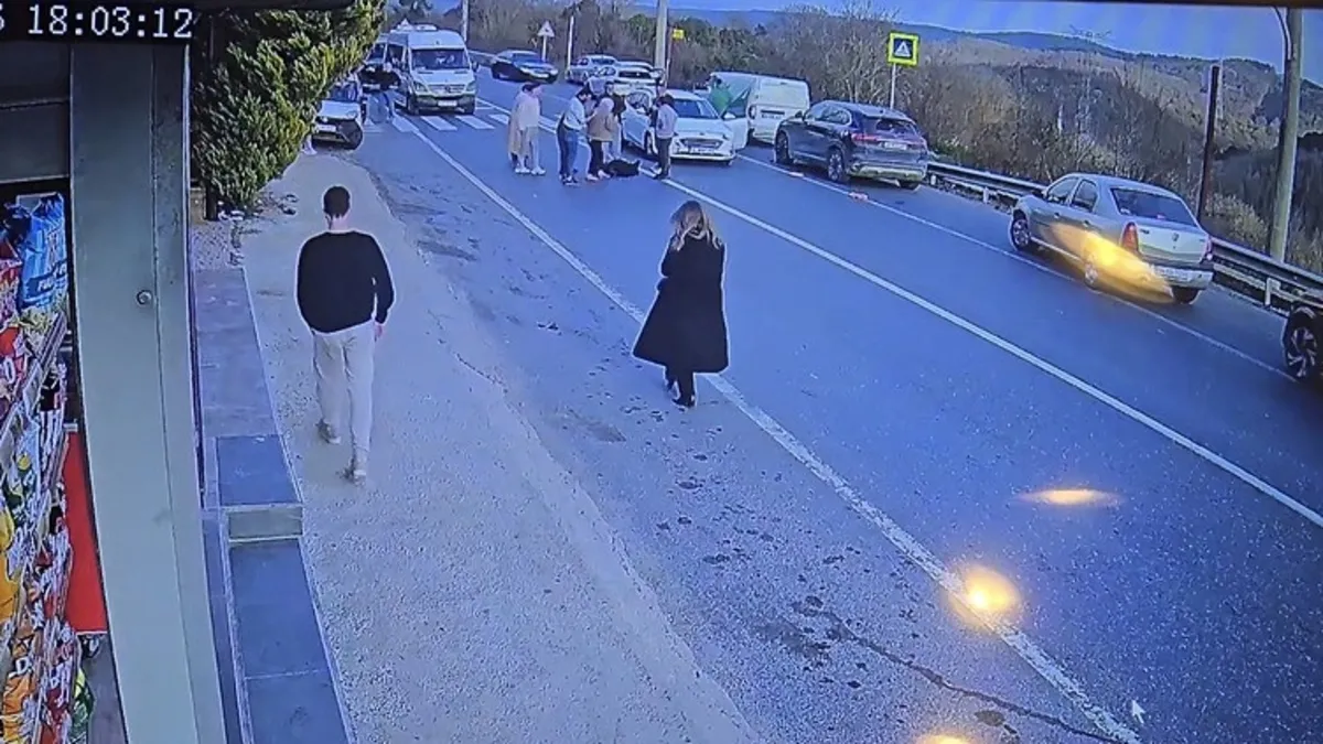 Beykoz'da yaya geçidinde kaza: Hatalı sollama yapan otomobil yayaya çarptı