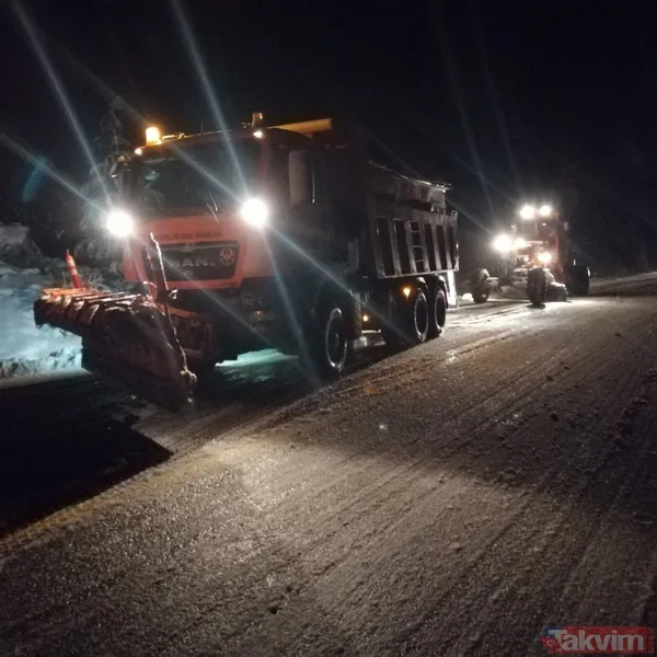 Antalya'ya da kar düştü! 10-15 santimetre kalınlığa ulaştı - 7