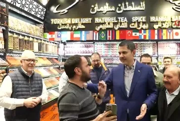 Cumhur İttifakı İBB Başkan adayı Murat Kurum Kapalıçarşı esnafını ziyaret etti