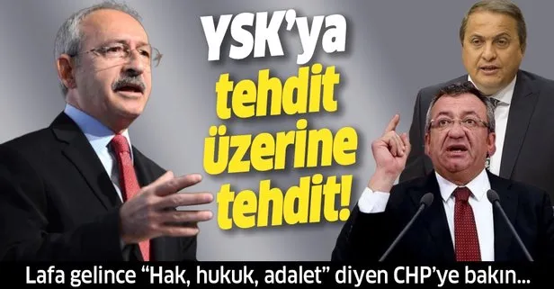 CHP’den YSK’ya tehdit üzerine tehdit