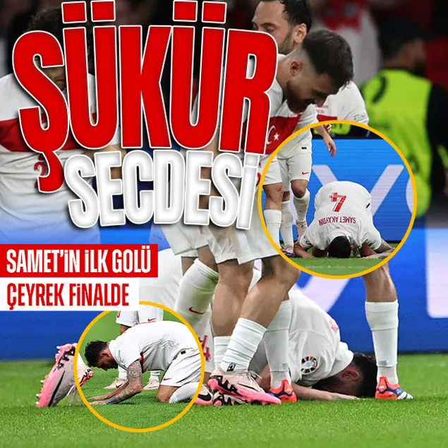 Samet golü secde ederek kutladı