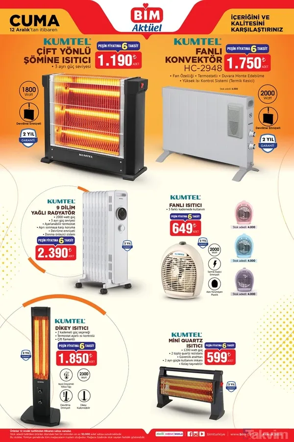 BİM'e 9.990 TL'ye telefon geliyor! Isıtıcı ve gıda fırsatları kaçmaz - 10