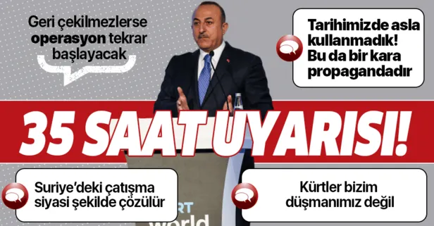 Son dakika: Bakan Çavuşoğlu’ndan önemli Suriye açıklaması!