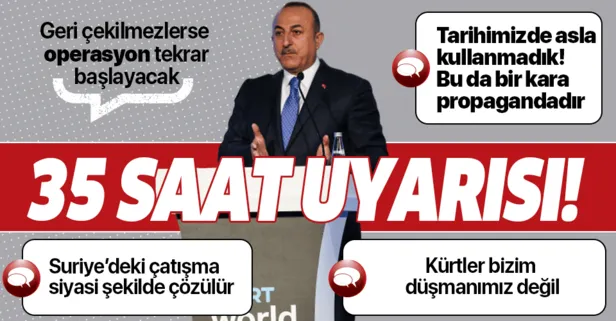 Son dakika: Bakan Çavuşoğlu'ndan önemli Suriye açıklaması!