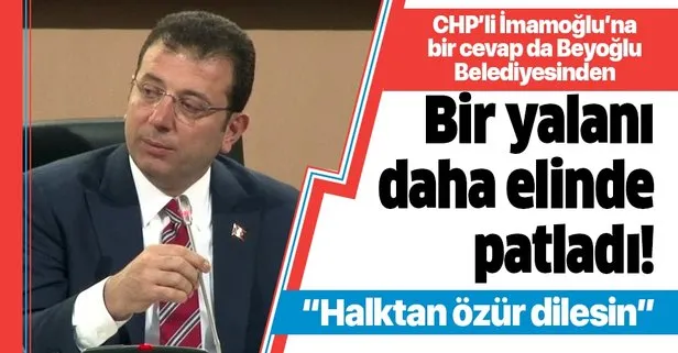 Beyoğlu Belediyesinden CHP’li İmamoğlu’nun İBB’den usulsüz arsa tahsisi iddiasına açıklama