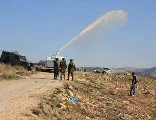 İsrail, Filistinli protestoculara kanalizasyon suyu attı