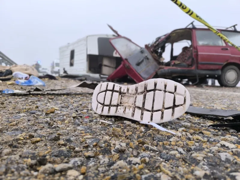 Kırşehir'de feci kaza (İHA)