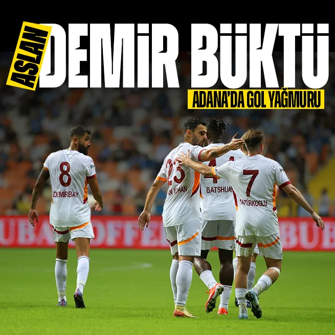 Aslan demir büktü! Galatasaray Süper Ligde Adana Demirsporu 5-1 yendi