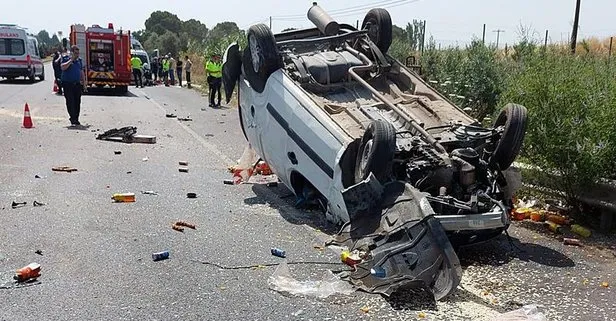 Manisa’da feci kaza: Birbirlerine girdiler! 1 ölü 5 yaralı