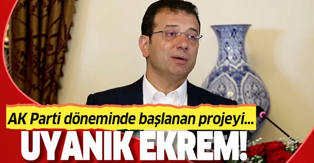 CHP'li Ekrem İmamoğlu uyanık çıktı! AK Parti döneminde başlanan projeyi kendileri yapıyormuş gibi gösterdi!