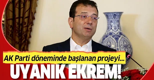 CHP’li Ekrem İmamoğlu uyanık çıktı! AK Parti döneminde başlanan projeyi kendileri yapıyormuş gibi gösterdi!