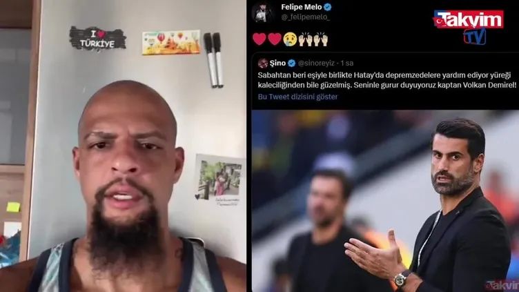 Volkan Demirel’e Felipe Melo’dan destek!