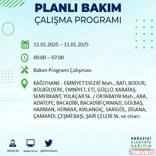 Kağıthane Ve Belirtilen Semtler