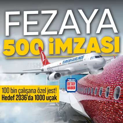 THY 500’üncü uçağını özel uçuşla tanıttı