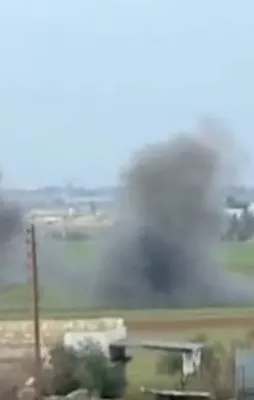 Afrin'de terör konvoyu böyle vuruldu