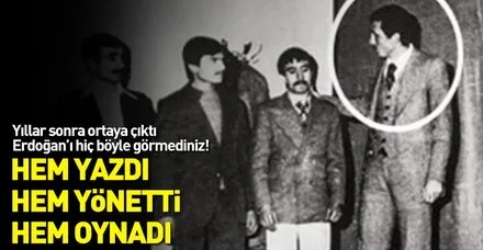 Başkan Erdoğan'ın tiyatro sahnesinden hiç bilinmeyen fotoğrafları ortaya çıktı