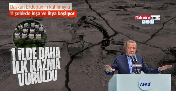 11 ilde ilk kazmalar vuruldu! Başkan Recep Tayyip Erdoğan’ın katılımıyla inşa ve ihya başlıyor