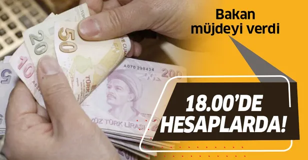Bakan duyurdu! Saat 18.00'de hesaplarda!