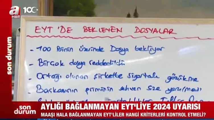 Aylığı bağlanmayan EYT’liye 2024 uyarısı