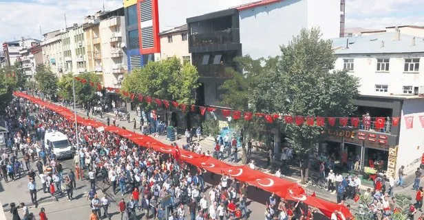 Teröre lanet yürüyüşü