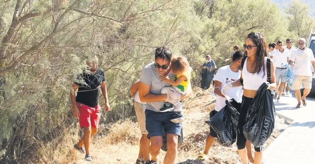 Bekir Aksoy'dan örnek davranış: Ülkemizin kıymetini bilelim. Çevremizi temiz tutalım